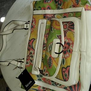 Floral Paisley Print Handbag
